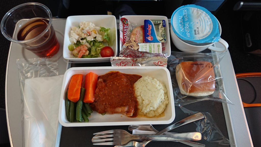 シンガポール航空の機内食